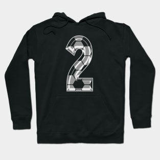 Soccer Number 2 Soccer Jersey #2 Soccer Mom Player Fan Hoodie